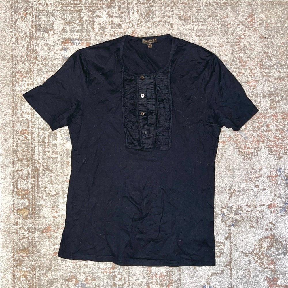 Burberry Cotton Half Buttondown Shirt